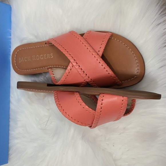 NIB Jack Rogers Sloane X Band Sandals – Coral - Picture 7 of 9